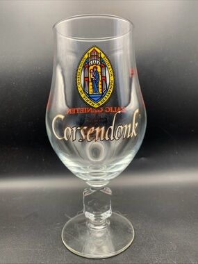 Pre Owned Corsendonk Zalig Genieten Beer Chalice Stemmed Tulip Glass Belgium